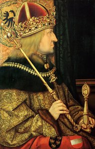 Porträtt av Fredrik III 1415-1493, helig romersk kejsare, sent 1400-tal