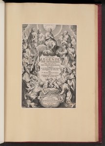 Titelsida för Pedro de Ribadineira och Heribert Rosweyde, Generale Legende der Heylighen av Hans Collaert the Younger after Sir Peter Paul Rubens