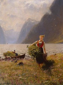 Mejerista och lövbunt av Hans Dahl