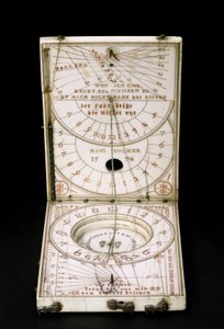 Tablettkompasssolur, Nurenberg, 1574 (se även 259577-79) av Hans Ducher