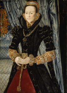 Porträtt av en dam av familjen Wentworth, förmodligen Jane Cheyne, 1563.