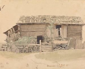 Ladugård och skidgård, Vassenden av Hans Gude