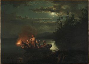 Spjutfiske på sjön Kroderen