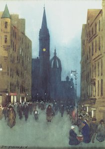 High Street, Edinburgh (olja på duk)