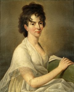 Porträtt av änkan Constanze Mozart