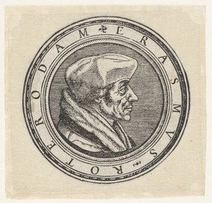 Porträtt av Erasmus av Hans Holbein (II)