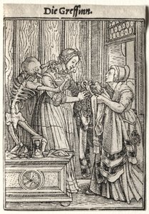 Dödsdansen: Grevinnan. av Hans Holbein