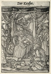 Dödsdansen: Kejsaren. av Hans Holbein