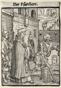 Dödsdansen: Pastorn av Hans Holbein