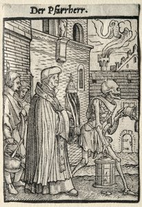 Dödsdansen: Pastorn. av Hans Holbein