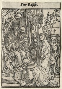 Dödsdansen: Påven. av Hans Holbein