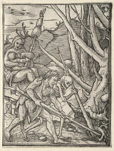 Dödsdansen: Adam Tilling the Earth av Hans Holbein