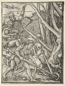 Dödsdansen: Adam Tilling the Earth. av Hans Holbein