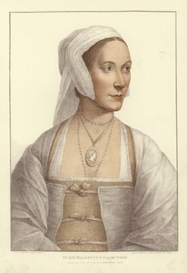 Anonym kvinna (akvatint) av Hans Holbein der Jüngere