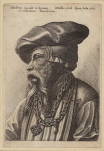 Skäggig man med kedja halsband av Hans Holbein der Jüngere