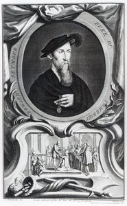 Edward Seymour, 1:e hertig av Somerset graverad av Jacobus Houbraken, 1738 av Hans Holbein der Jüngere