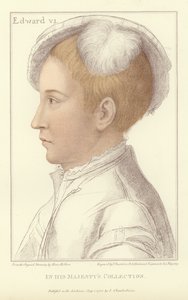 Kung Edvard VI av England och Irland (akvatint)