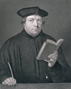 Martin Luther (1483-1546), graverad av W. Holl, från 