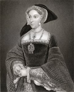 Porträtt av Jane Seymour (ca 1509-37) från "Lodge