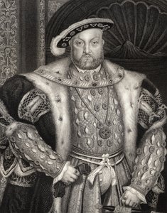 Porträtt av kung Henrik VIII (1491-1547) från "Lodge