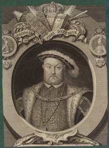 Porträtt av kung Henrik VIII av England av Hans Holbein der Jüngere