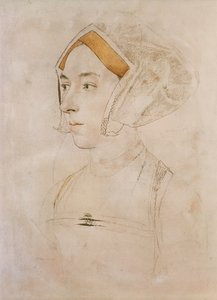 Porträtt av Lady Willoughby (pastell på papper) av Hans Holbein der Jüngere