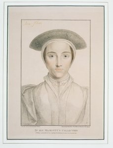 Porträtt av drottning Anne av Kleve (1515-57), graverat av Francesco Bartolozzi (1727-1815), publicerat 1796. av Hans Holbein der Jüngere