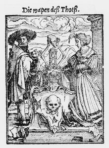 De dödas låda, från "Dödsdansen", graverad av Hans Lutzelburger, ca 1538 av Hans Holbein der Jüngere