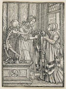 Grevinnan från Dödsdansen (Lyons), 1538, 1523-1526 av Hans Holbein der Jüngere