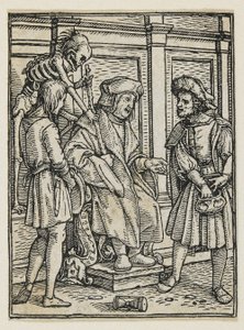 Domaren från Dödsdansen (Lyons), 1538, 1523-1526 av Hans Holbein der Jüngere