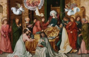 Den välsignade moder Marias död. 1492