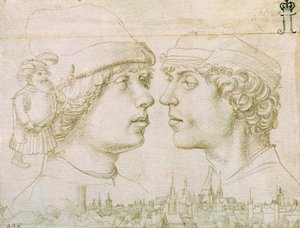 Porträtt av konstnärens son, 1514. av Hans Holbein the Elder