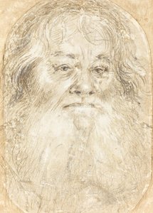 Studie av en skäggig man [verso] av Hans Holbein the Elder