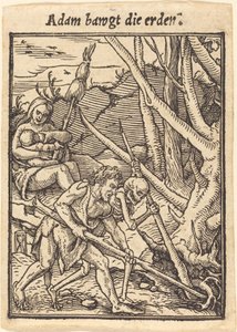 Adam vaggar jorden. av Hans Holbein der Jüngere