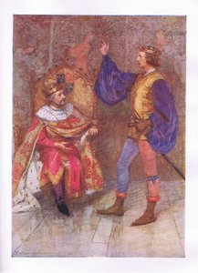 Och jag kommer att dö hundra tusen dödsfall innan jag bryter det minsta paketet av detta löfte (Kung Henry IV), från The Complete Works of Shakespeare publicerad av George Harrap & Co Ltd, 1920-talet av Hans Holbein der Jüngere