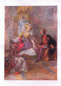 Och vad säger du då till min kärlek? (King Henry V), från The Complete Works of Shakespeare publicerad av George Harrap & Co Ltd, 1920-talet av Hans Holbein der Jüngere