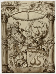 Design för schweiziska heraldiska vapen av Hans Holbein the Younger