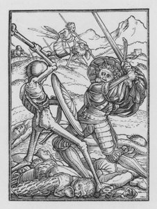 Holbeins Dödsdans: Soldaten av Hans Holbein der Jüngere