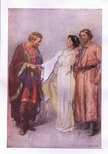 Hur säger du? Min fånge eller min gäst? (The Winters Tale), från The Complete Works of Shakespeare publicerad av George Harrap & Co Ltd, 1920-talet av Hans Holbein der Jüngere
