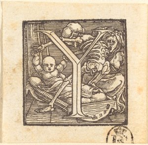 Bokstaven Y av Hans Holbein der Jüngere