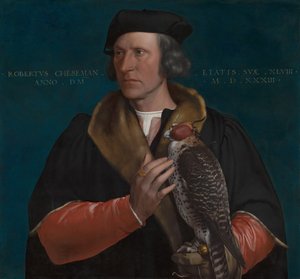 Porträtt av Robert Cheseman (1485-1547) av Hans Holbein the Younger