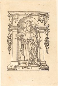 Saint Paul med bok och svärd av Hans Holbein der Jüngere