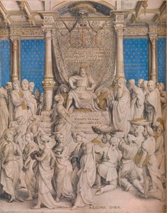 Salomo och drottningen av Saba, c1534 av Hans Holbein der Jüngere