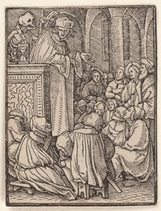 Prästen, ur Dödsdansen av Hans Holbein the Younger