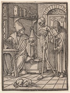 Doktorn (eller läkaren), ur "Dödsdansen" av Hans Holbein the Younger