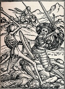 Riddaren och döden, 1538, 1917 av Hans Holbein der Jüngere