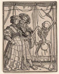 Adelsdamen, ur ”Dödsdansen” av Hans Holbein the Younger