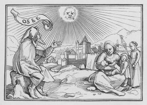 Hoseas profetia, Hosea I, 1 av Hans Holbein der Jüngere