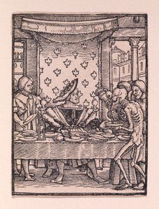 Den rike mannen, ur "Dödsdansen" av Hans Holbein the Younger