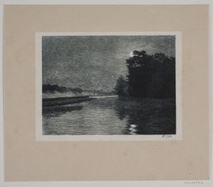 Landskap. Månsken av Hans Julius Fæster